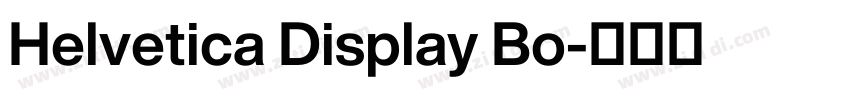 Helvetica Display Bo字体转换 Helvetica Display Bo字体转换